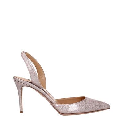 Escarpins à talons hauts en plastique multicolore Aquazzura