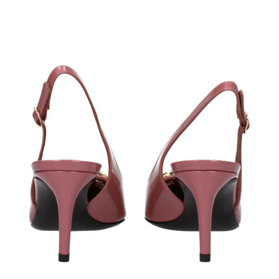 Dolce & Gabbana Pink Leather High Heel Pumps