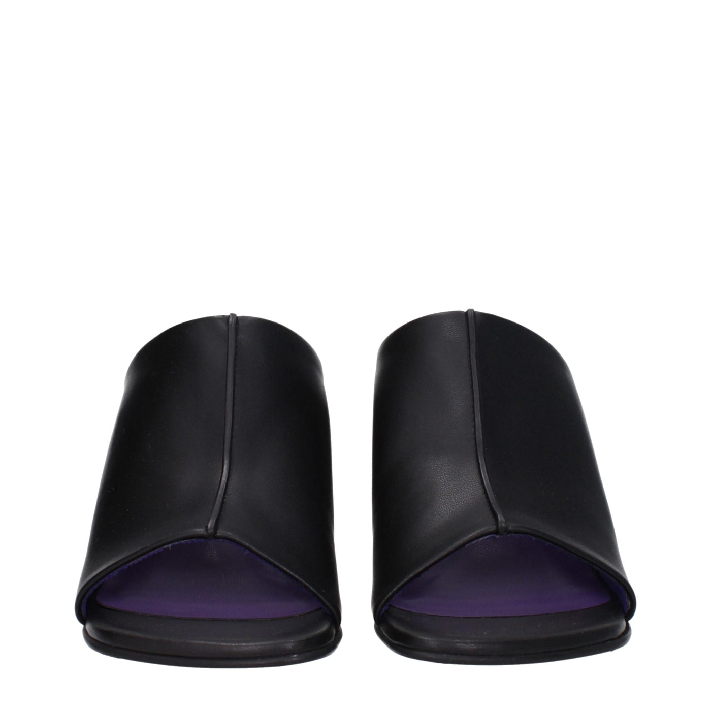 Stella McCartney Black Leather Stiletto Heels Sandals