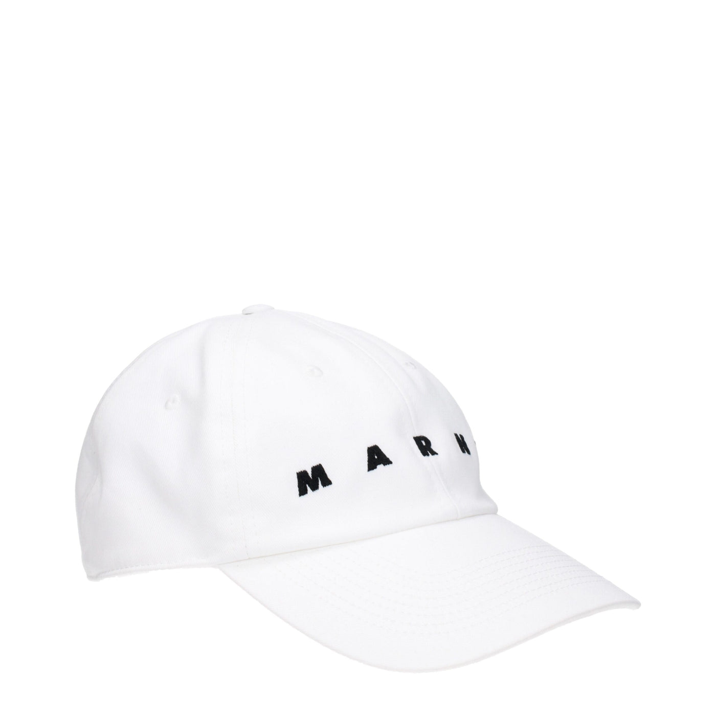 Marni Witte Katoenen Petten (Honkbalpet)
