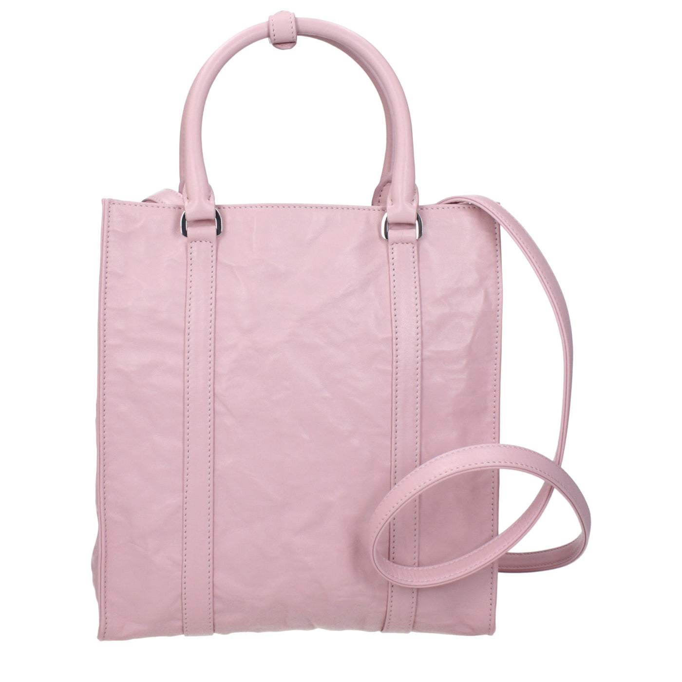 Sacs à main en cuir rose Prada