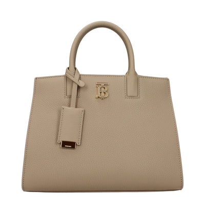 Sacs à main Burberry en cuir beige