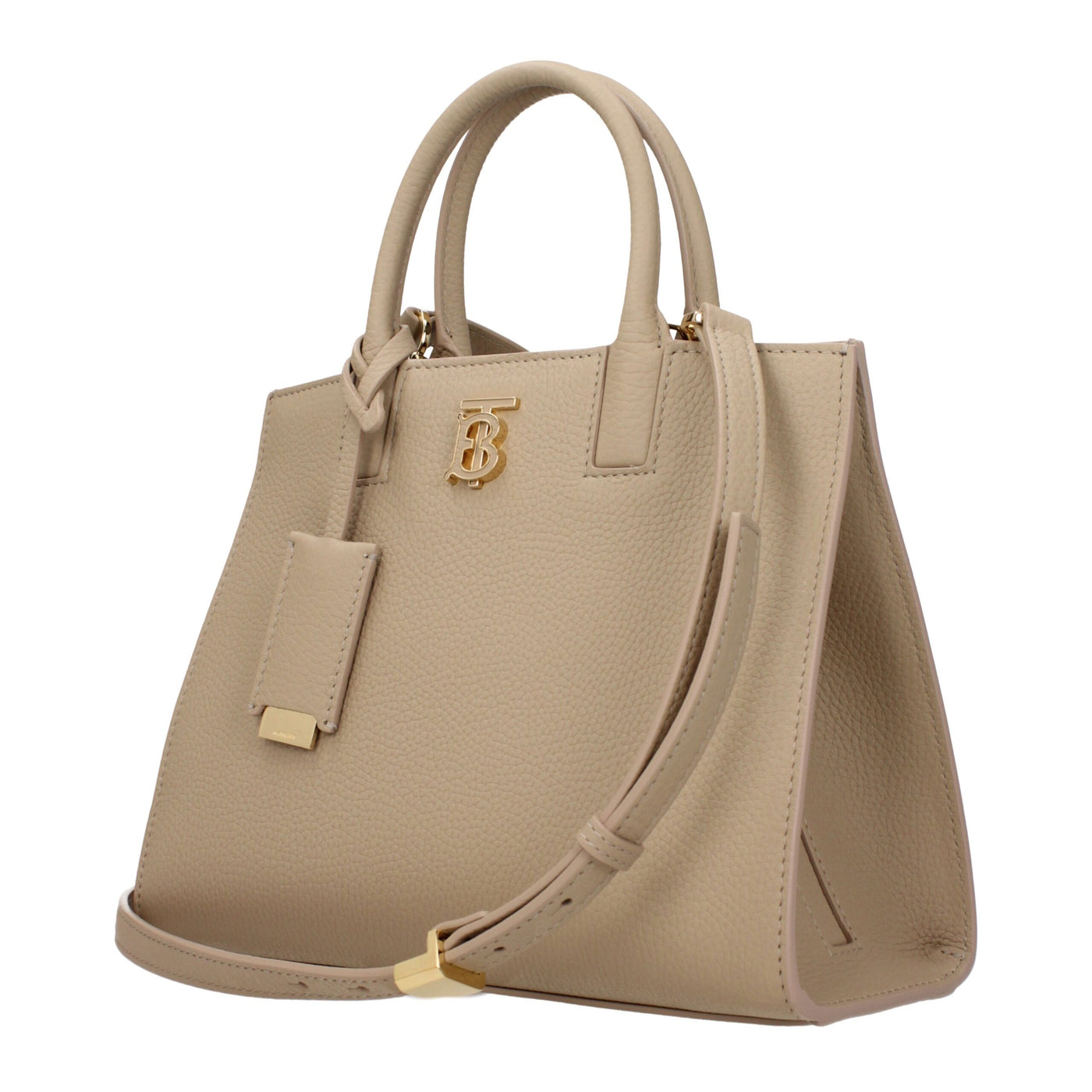 Sacs à main Burberry en cuir beige