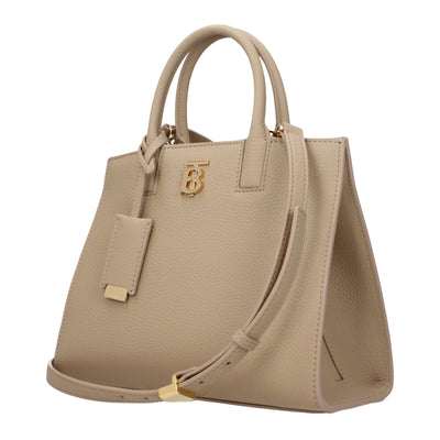 Sacs à main Burberry en cuir beige