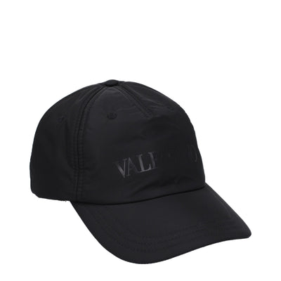 Valentino Garavani Zwarte Polyamide Petten (Honkbalpet)