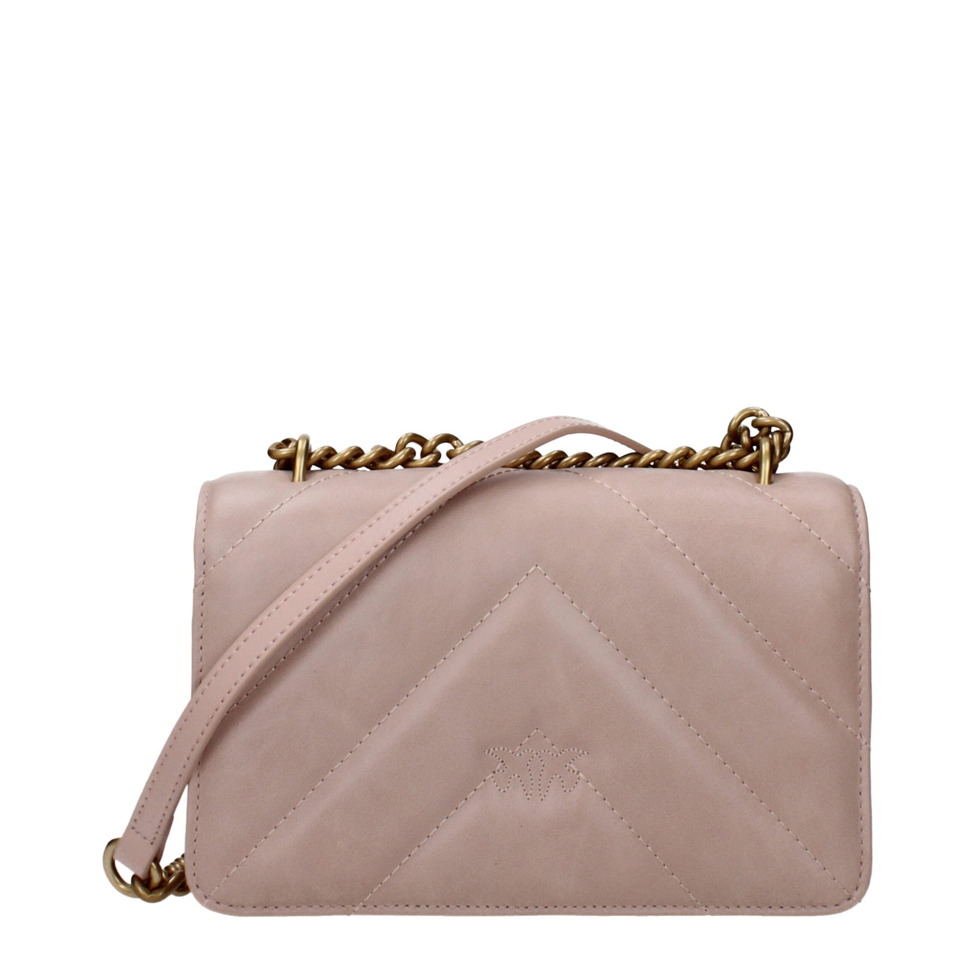 PINKO Roze leren crossbodytassen