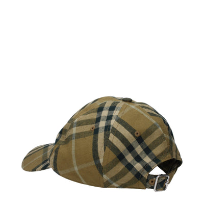 Burberry Groene Katoenen Petten (Baseball Pet)