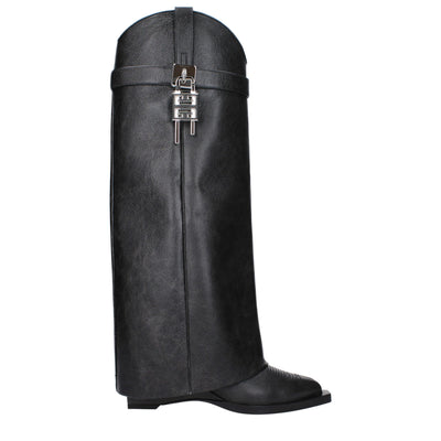 Givenchy zwarte leren laarzen