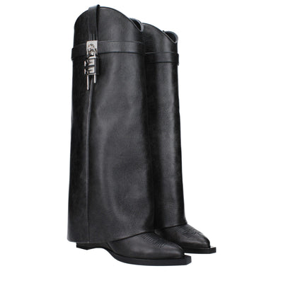 Givenchy zwarte leren laarzen