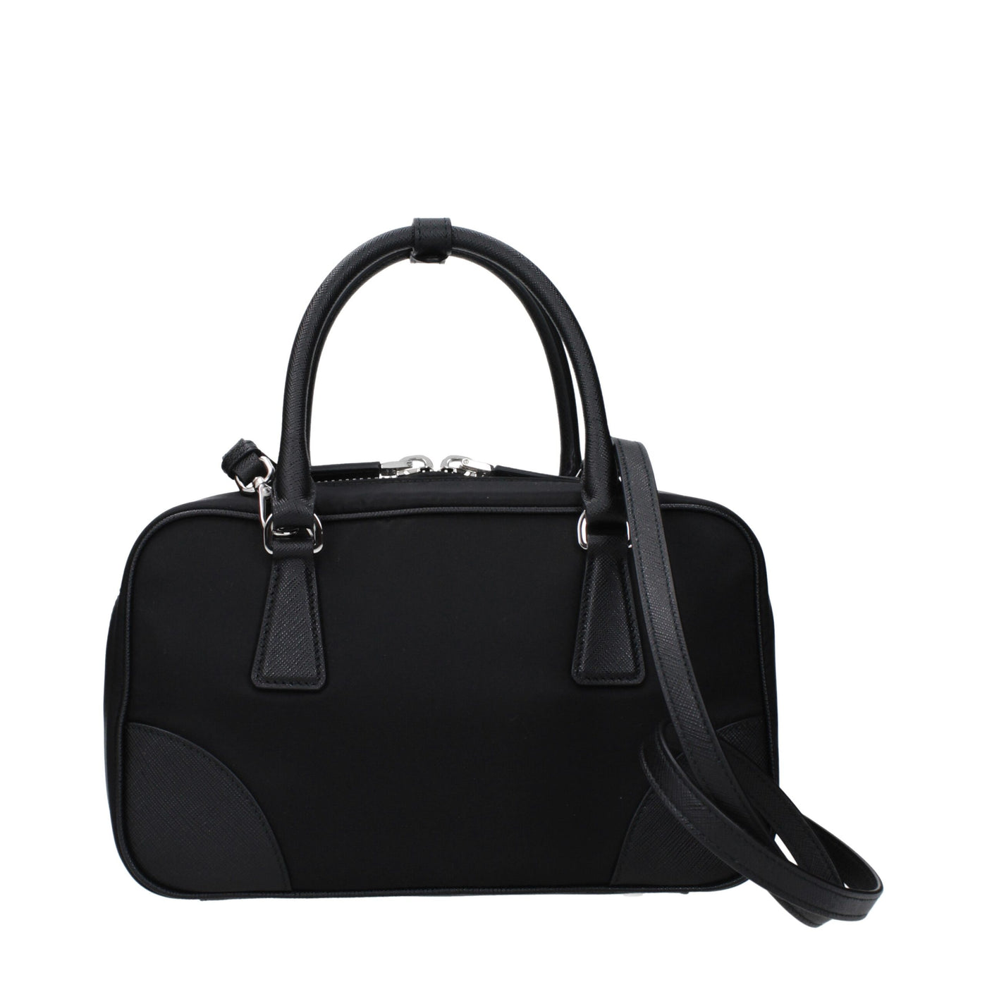 Sacs à main Prada en tissu noir