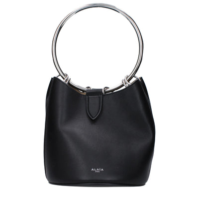 Sacs à main en cuir noir Alaïa