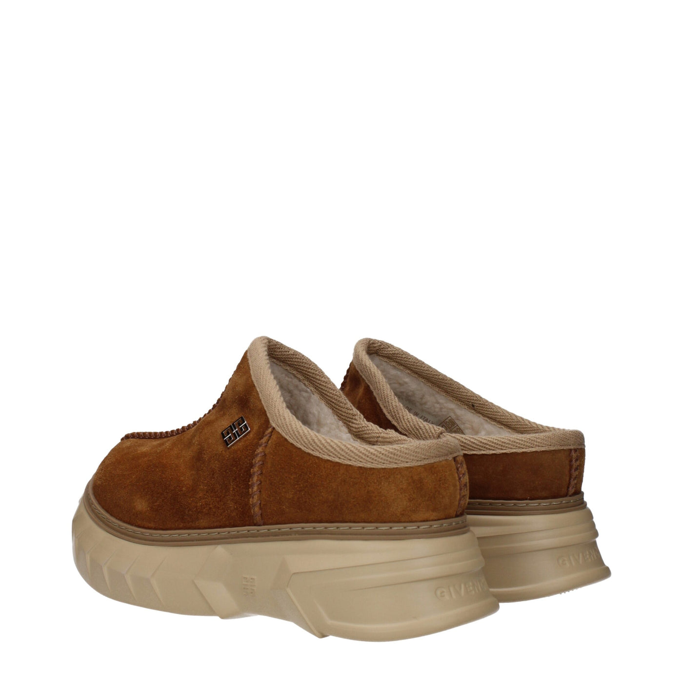 Givenchy Brown Leather Slippers Sandals
