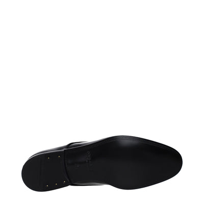 Dolce &amp; Gabbana Zwarte Leren Oxfords en Derbies