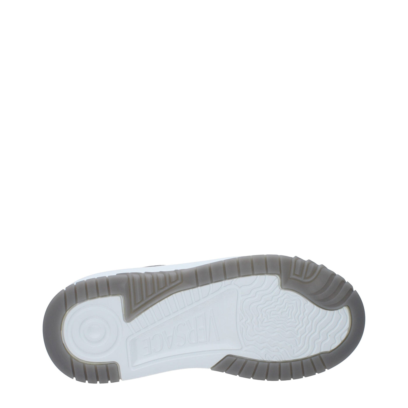 Baskets épaisses en cuir blanc Versace