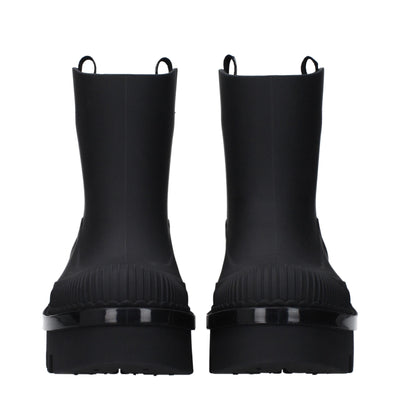 Bottines Chloé en coton noir