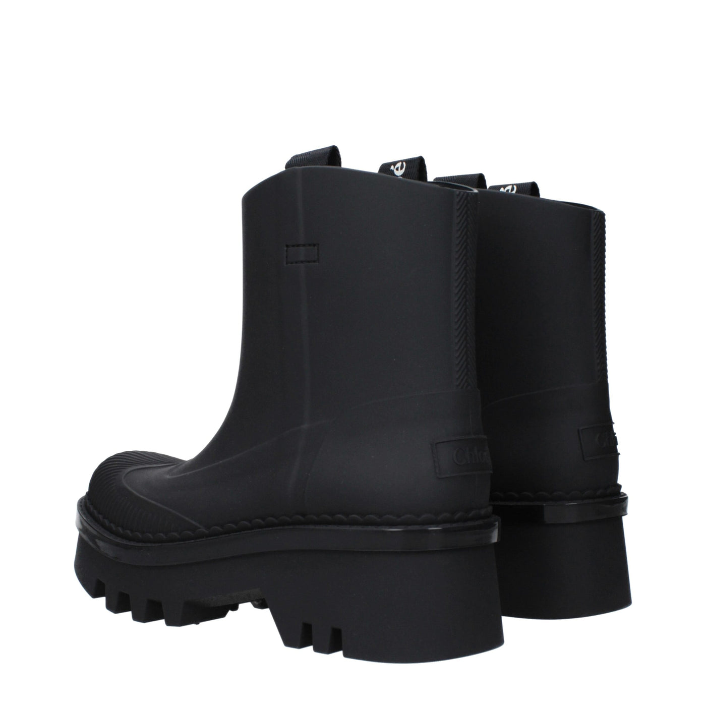 Bottines Chloé en coton noir