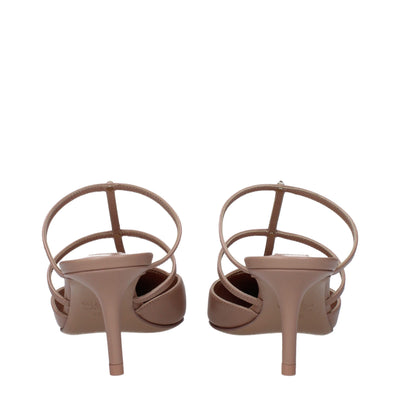 Valentino Garavani Pink Leather Stiletto Heels Sandals