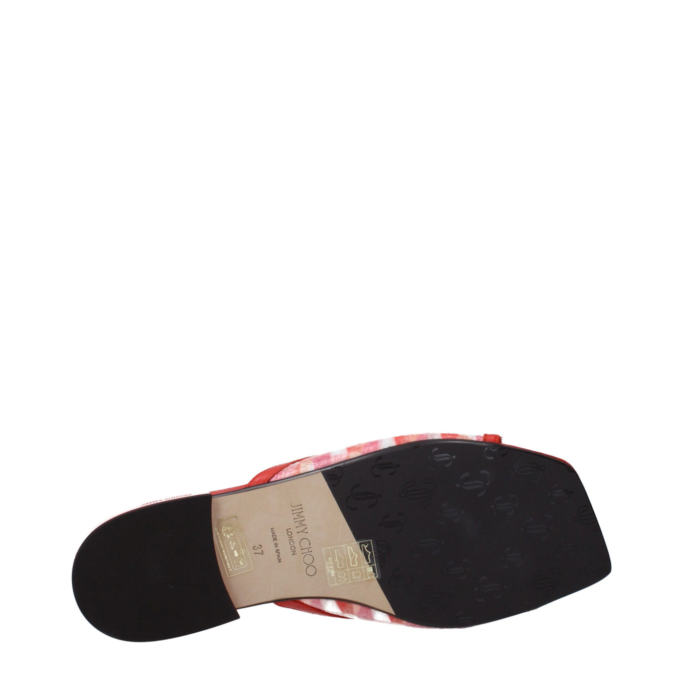 Sandales chaussons en tissu orange Jimmy Choo