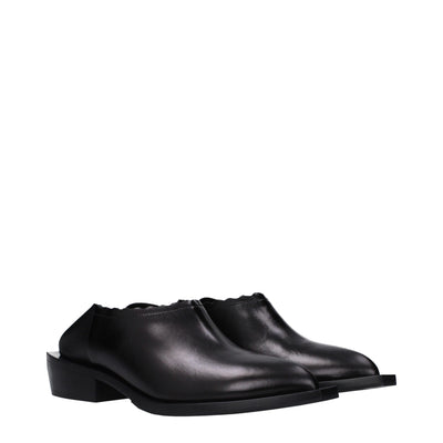 Love Moschino zwarte leren klompen