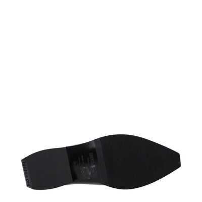 Love Moschino zwarte leren klompen