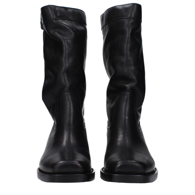 Isabel Marant Black Leather Ankle Boots
