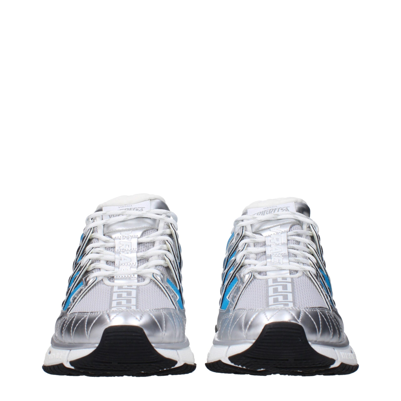 Versace Grijze Stoffen Atletische Sneakers