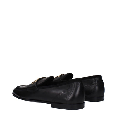 Dolce &amp; Gabbana zwarte leren instappers