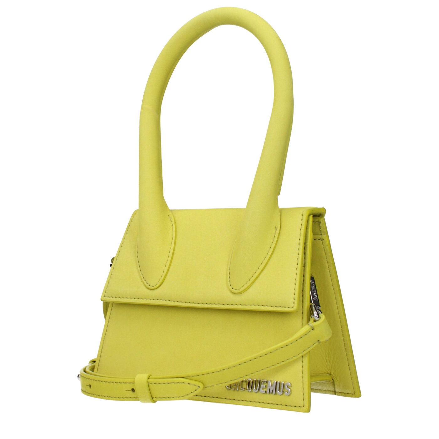 Sacs à main en cuir jaune Jacquemus