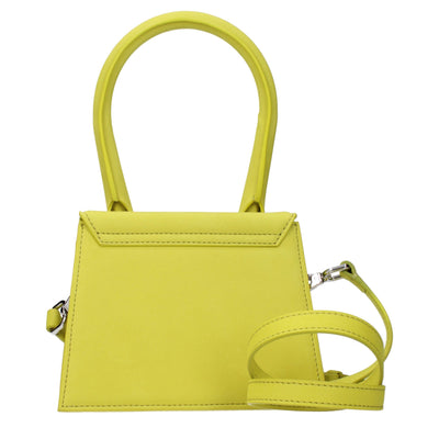 Sacs à main en cuir jaune Jacquemus