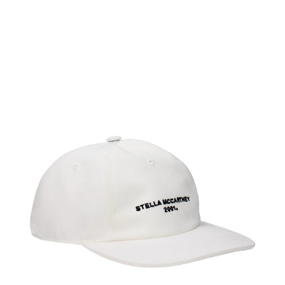 Stella McCartney witte katoenen petten (honkbalpet)
