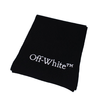 Off-White Zwarte Wollen Sjaals