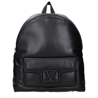 Sacs à dos en cuir noir Valentino Garavani