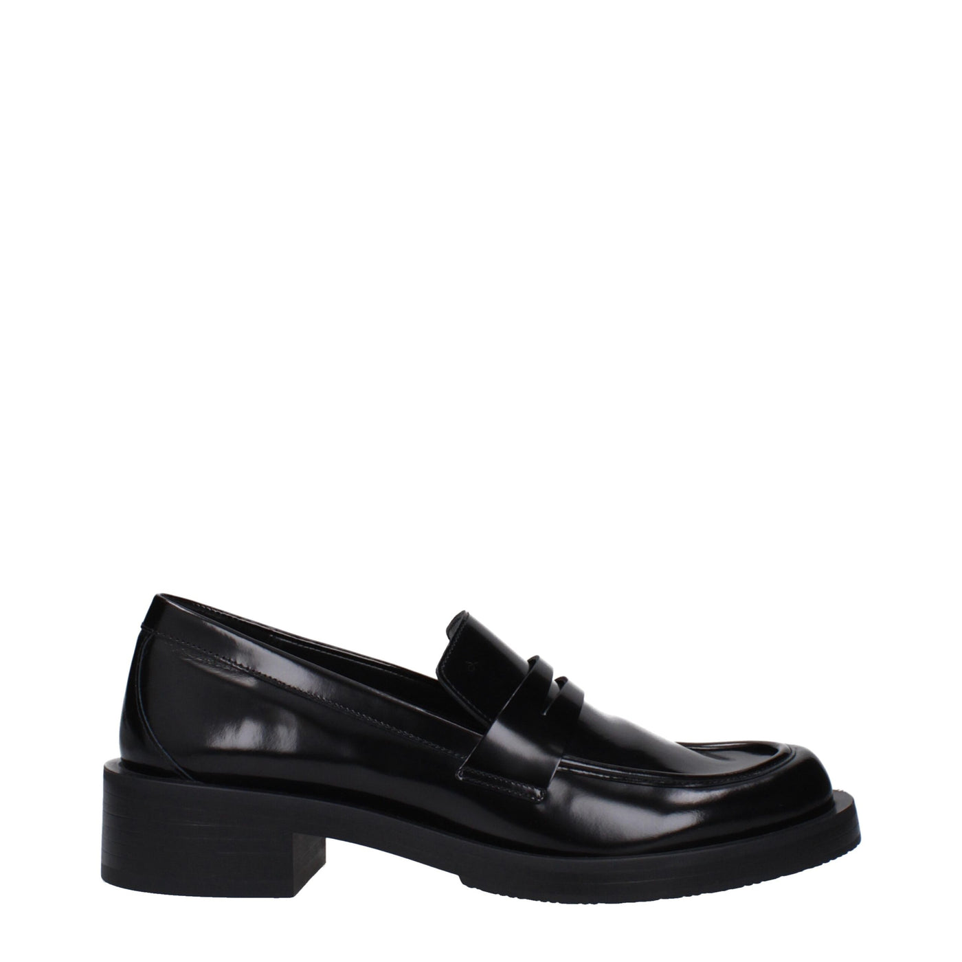 Stuart Weitzman zwarte leren instappers