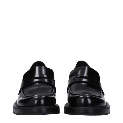 Stuart Weitzman zwarte leren instappers