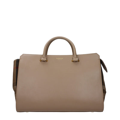 Sacs à main Burberry en cuir beige