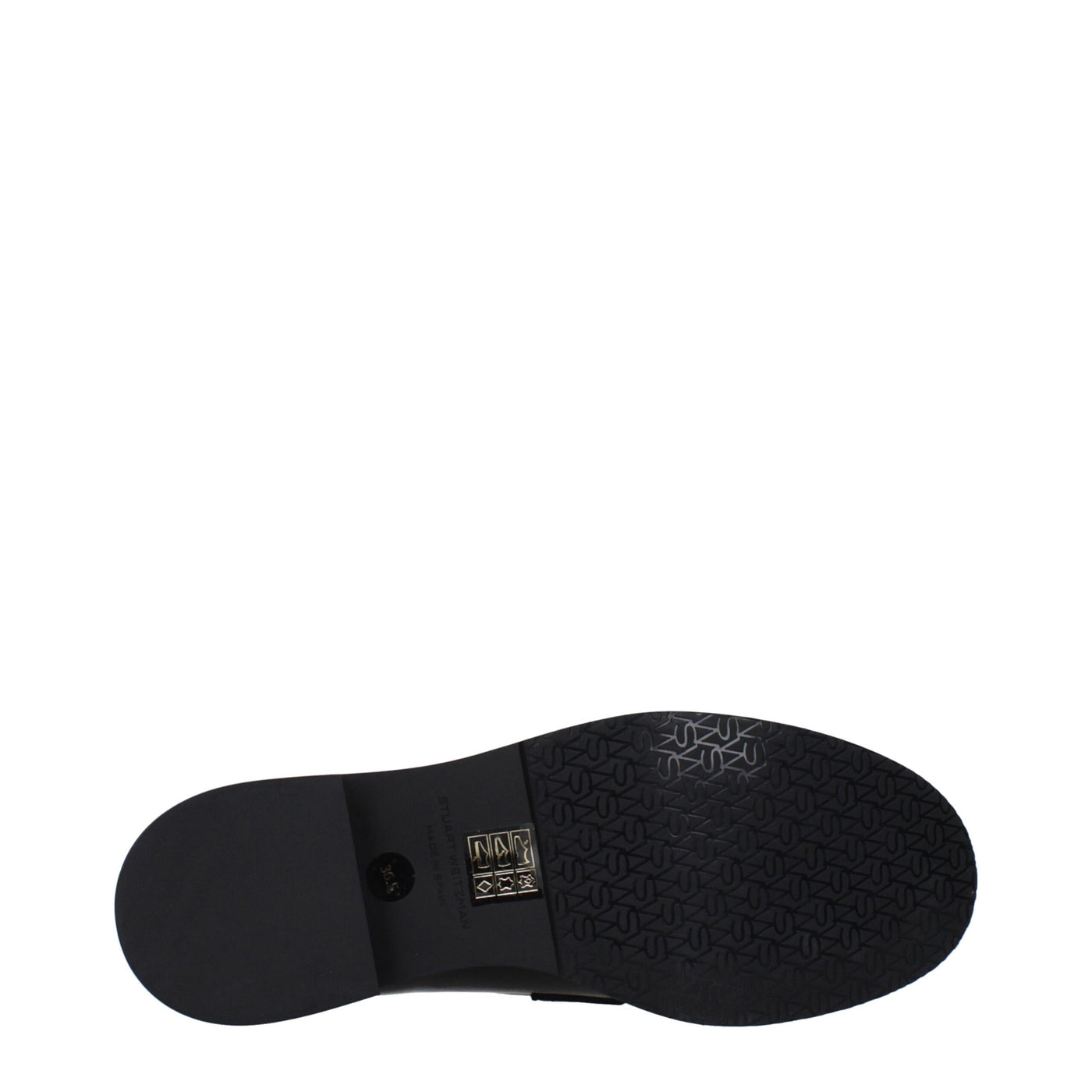 Stuart Weitzman zwarte leren instappers