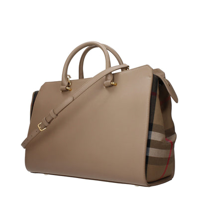 Sacs à main Burberry en cuir beige