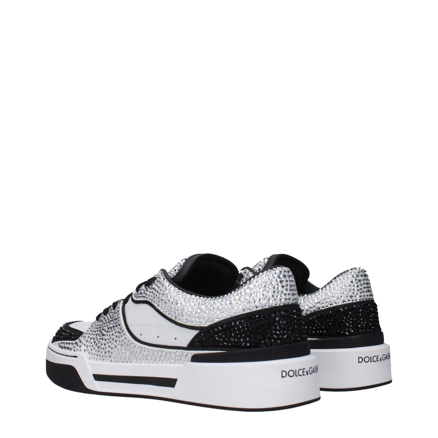 Dolce & Gabbana White Leather Low Tops