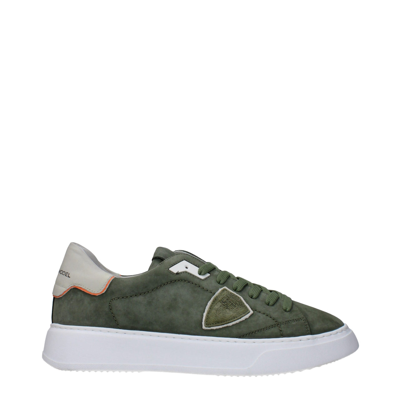 Philippe Model Groene Leren Lage Schoenen