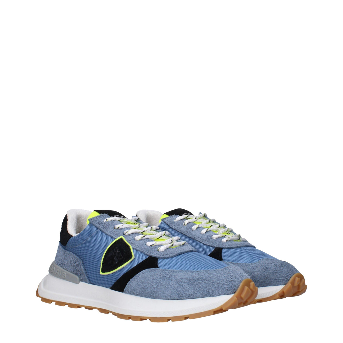 Philippe Model Blauwe Stoffen Sportschoenen