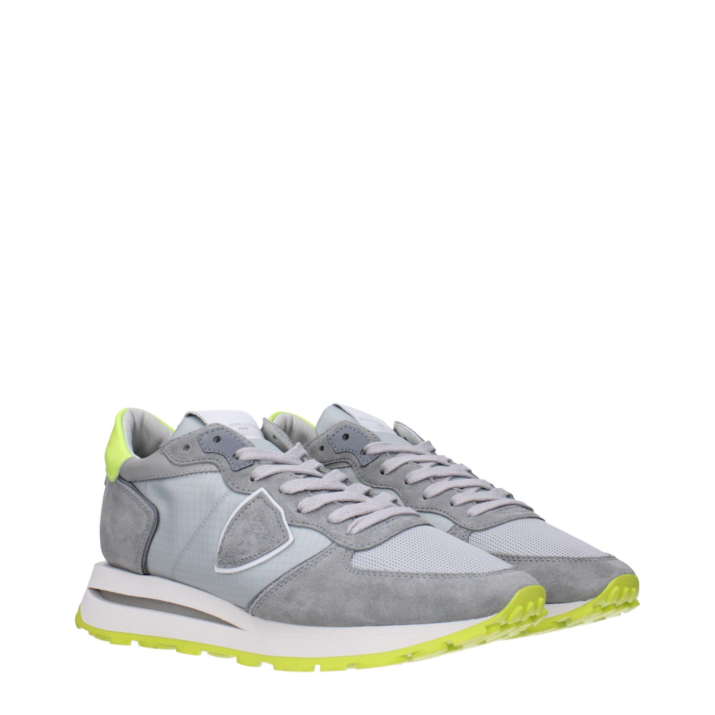 Philippe Model Grijze Stoffen Sportschoenen
