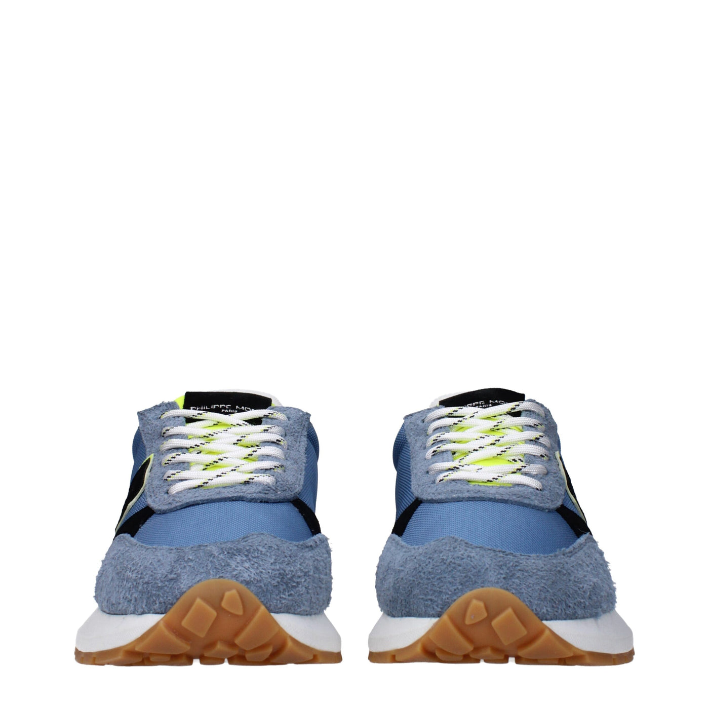 Philippe Model Blauwe Stoffen Sportschoenen