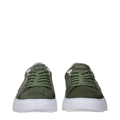 Philippe Model Groene Leren Lage Schoenen