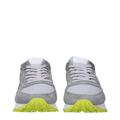 Philippe Model Grijze Stoffen Sportschoenen