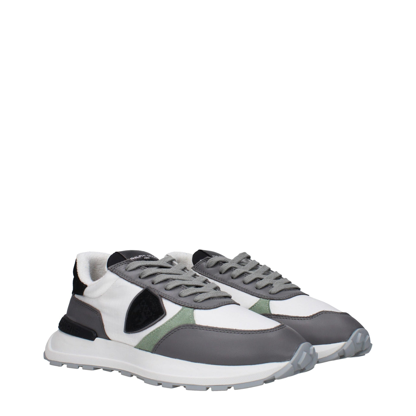 Philippe Model Witte Stoffen Lage Toppen
