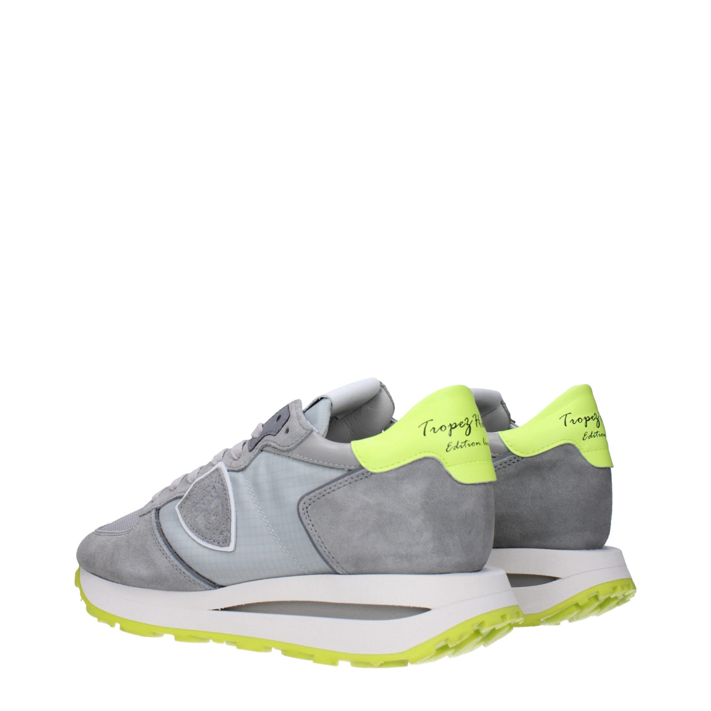 Philippe Model Grijze Stoffen Sportschoenen