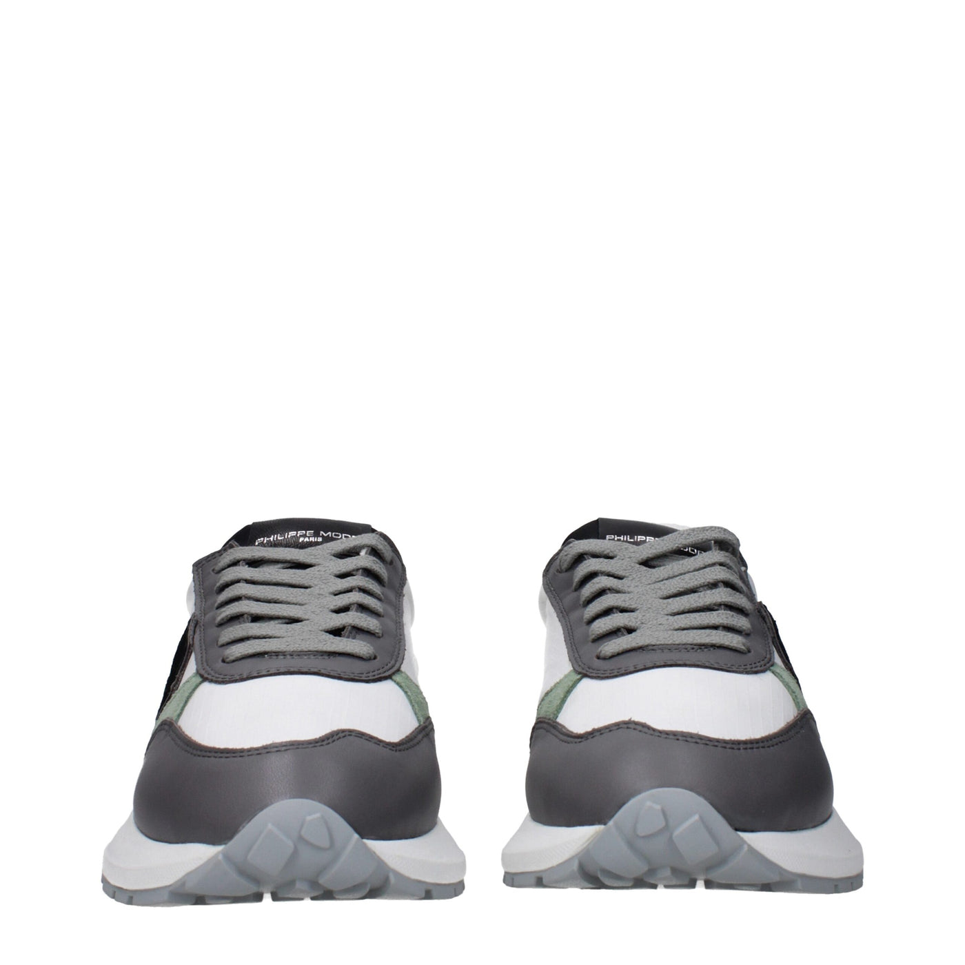 Philippe Model Witte Stoffen Lage Toppen