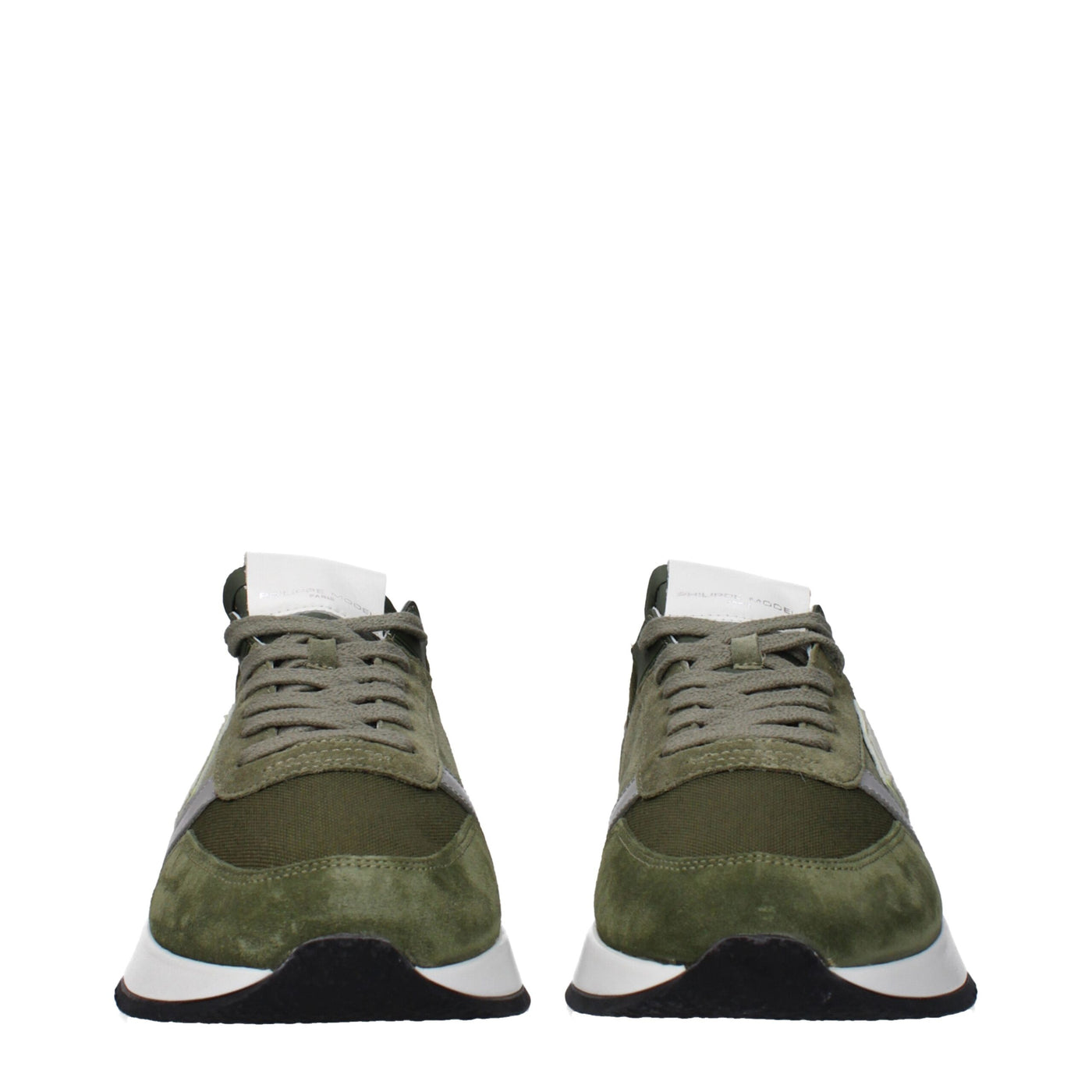 Philippe Model Groene Leren Sportschoenen