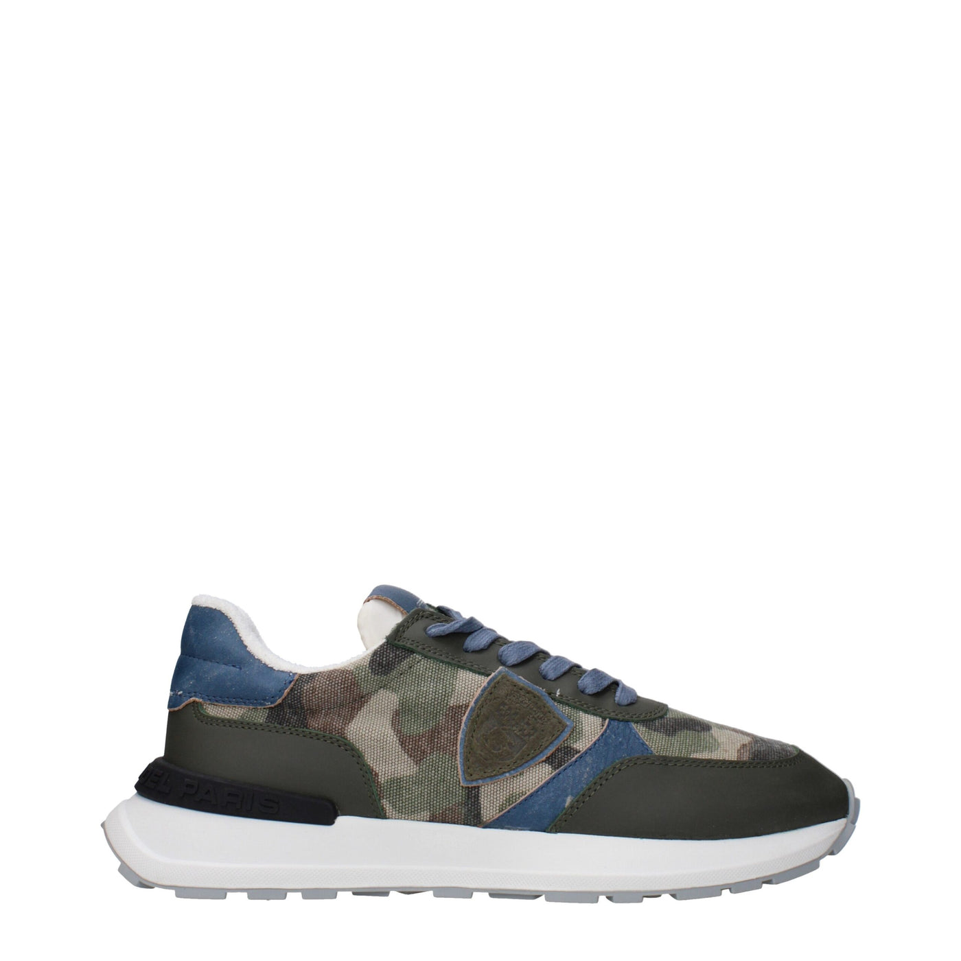 Philippe Model Groene Stoffen Sportschoenen