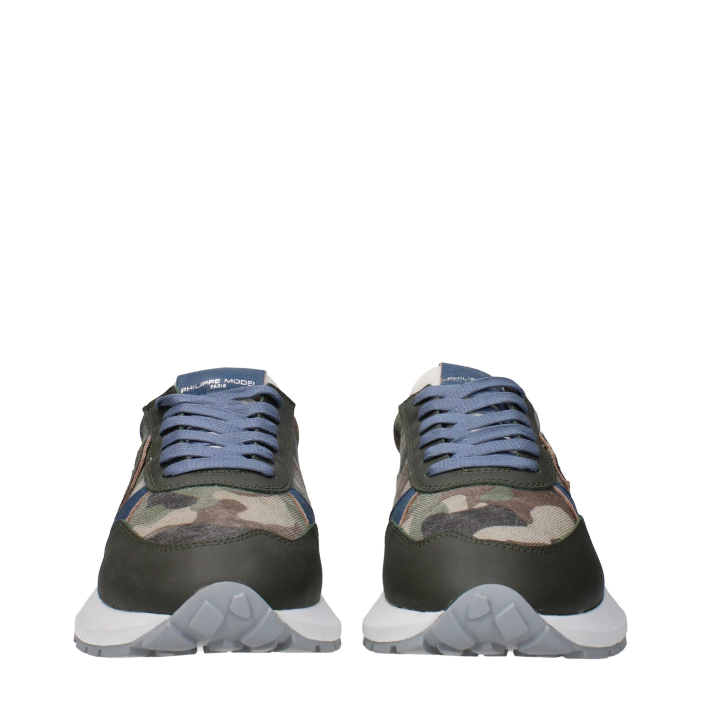 Philippe Model Groene Stoffen Sportschoenen